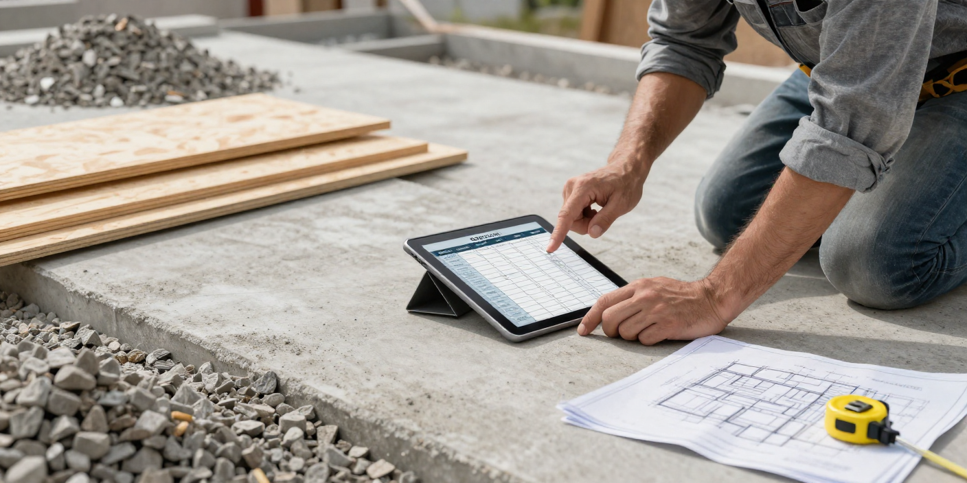 Construction cost estimation using online calculators to reduce material waste and project costs