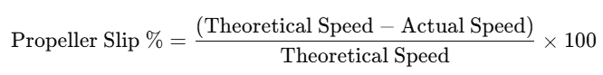 prop slip calculator formula