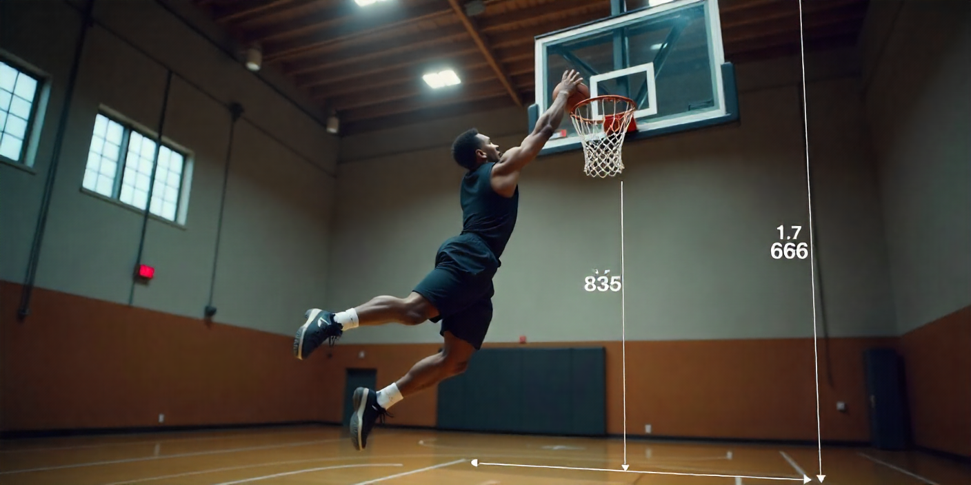 Vertical Jump Using Data from a Dunk Calculator